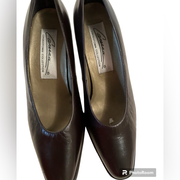 New Caressa Crosstown black pumps size 9.5M - Picture 2 of 4